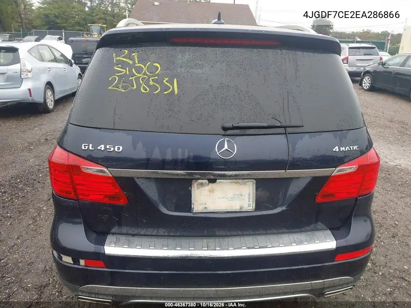 2014 MERCEDES GL-KLASSE VIN 4JGDF7CE2EA286866 — фото 15