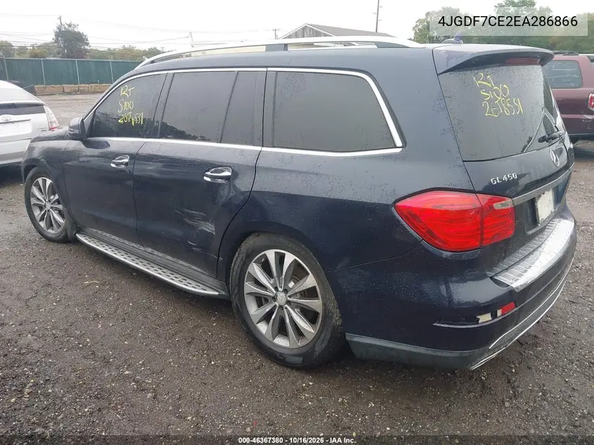 2014 MERCEDES GL-KLASSE VIN 4JGDF7CE2EA286866 — фото 3