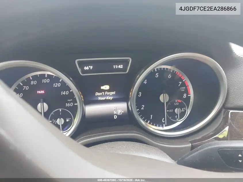 2014 MERCEDES GL-KLASSE VIN 4JGDF7CE2EA286866 — фото 7