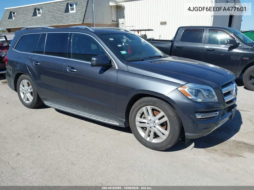 MERCEDES GL-KLASSE 2015, VIN 4JGDF6EE0FA477601