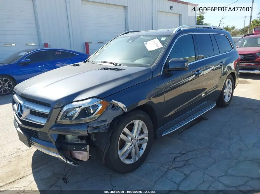 2015 MERCEDES GL-KLASSE VIN 4JGDF6EE0FA477601 — фото 2