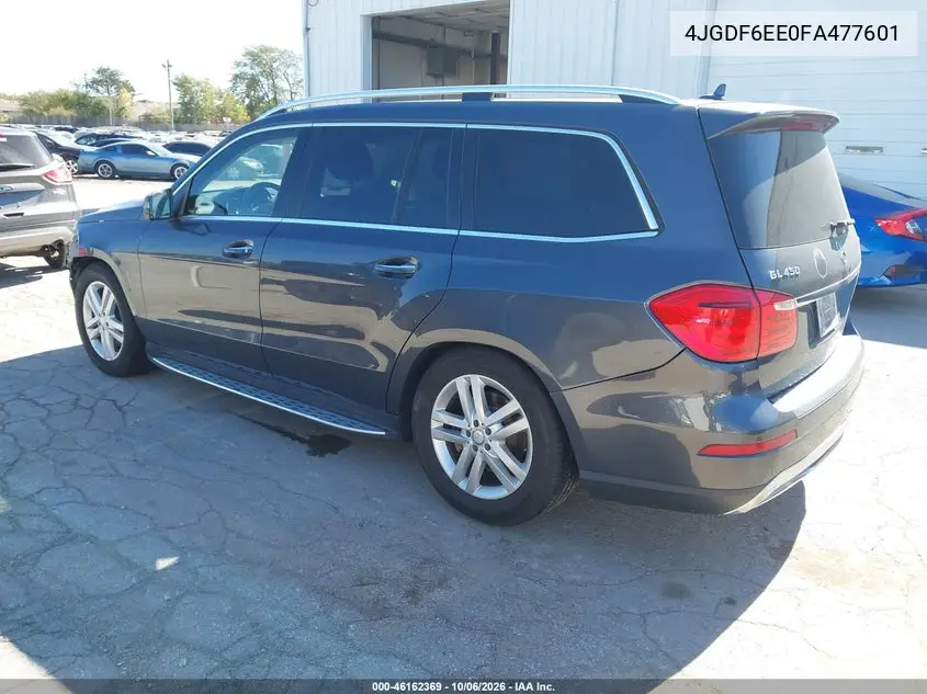 2015 MERCEDES GL-KLASSE VIN 4JGDF6EE0FA477601 — фото 3