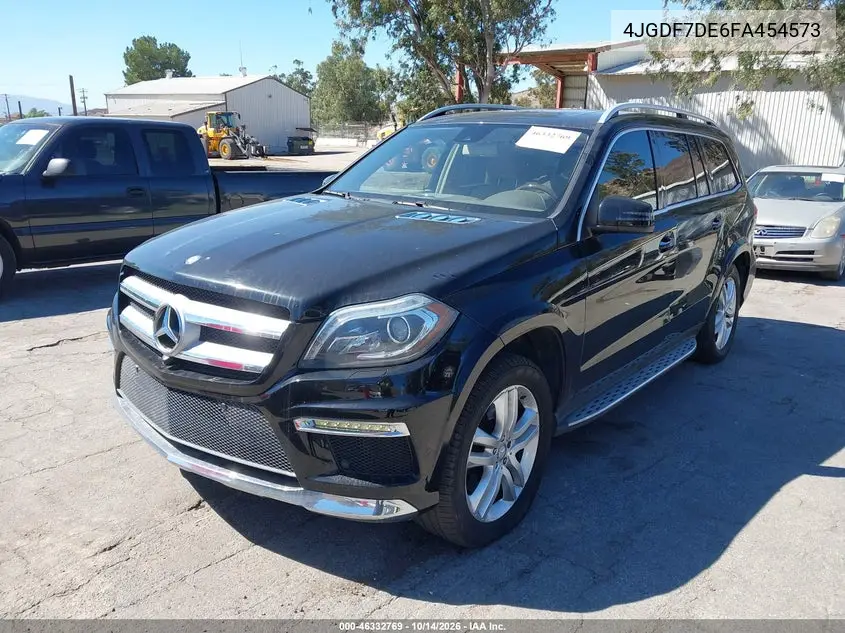 2015 MERCEDES GL-KLASSE VIN 4JGDF7DE6FA454573 — фото 2