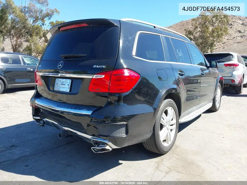 2015 MERCEDES GL-KLASSE VIN 4JGDF7DE6FA454573 — фото 4
