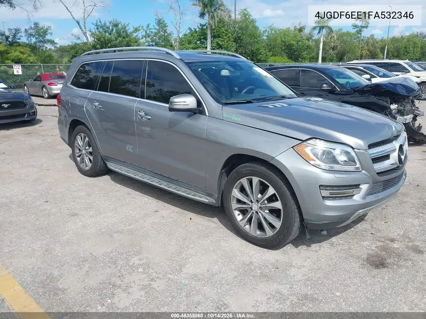 MERCEDES GL-KLASSE 2015, VIN 4JGDF6EE1FA532346