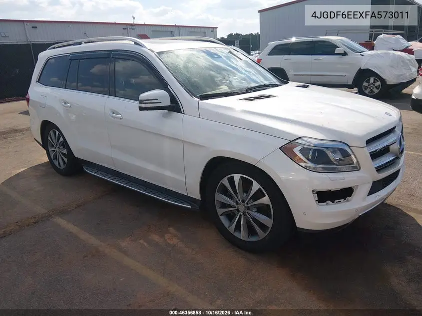 MERCEDES GL-KLASSE 2015, VIN 4JGDF6EEXFA573011