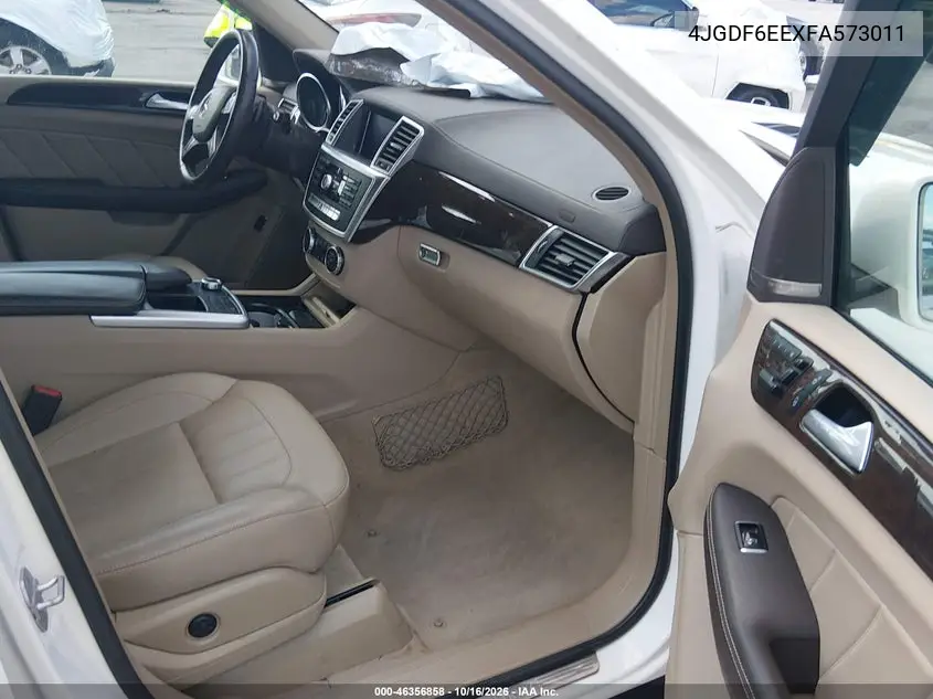 2015 MERCEDES GL-KLASSE VIN 4JGDF6EEXFA573011 — фото 5