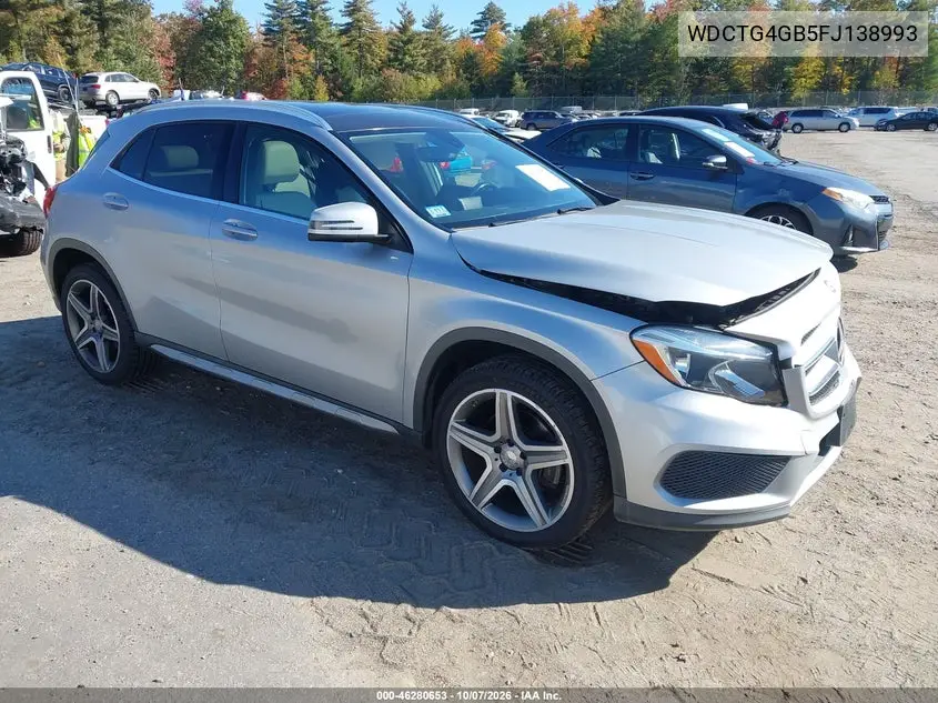 MERCEDES GLA-KLASSE 2015, VIN WDCTG4GB5FJ138993