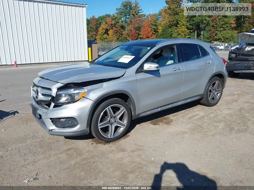 2015 MERCEDES GLA-KLASSE VIN WDCTG4GB5FJ138993 — фото 2