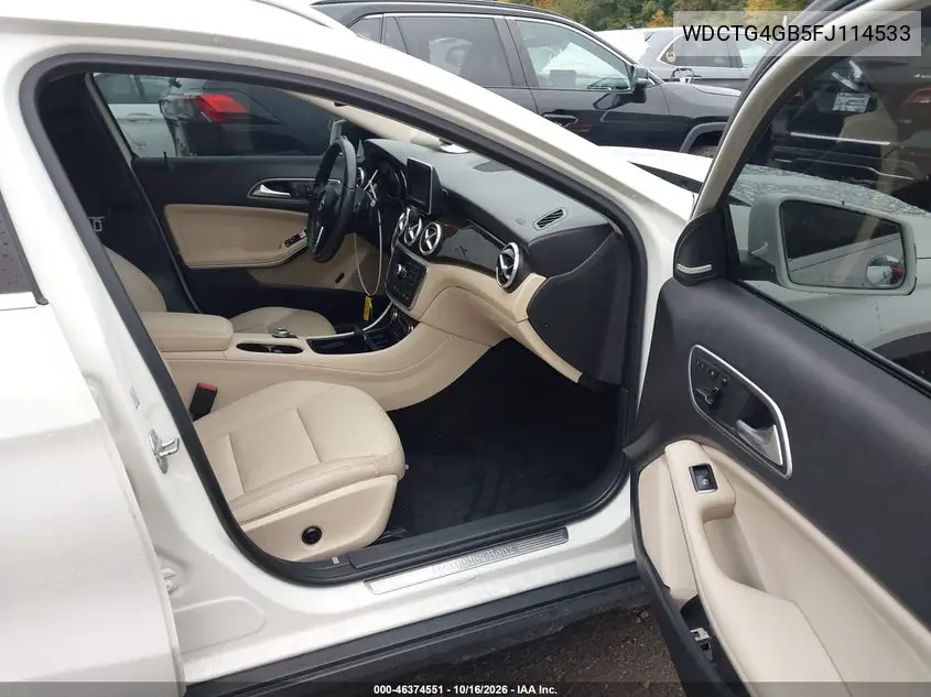 2015 MERCEDES GLA-KLASSE VIN WDCTG4GB5FJ114533 — фото 5