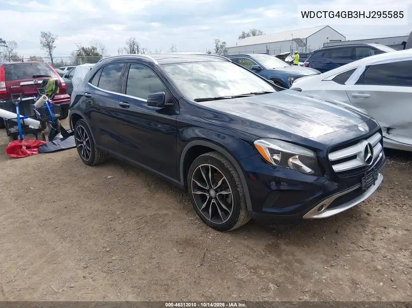 MERCEDES GLA-KLASSE 2017, VIN WDCTG4GB3HJ295585
