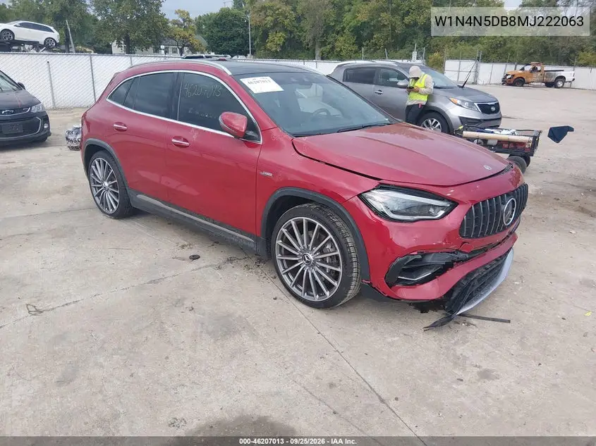 MERCEDES GLA-KLASSE 2021, VIN W1N4N5DB8MJ222063
