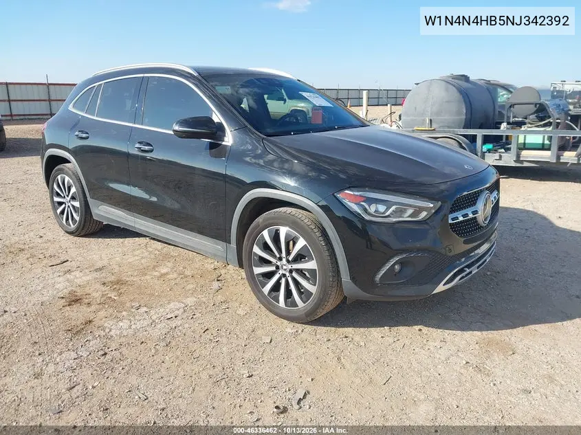 MERCEDES GLA-KLASSE 2022, VIN W1N4N4HB5NJ342392