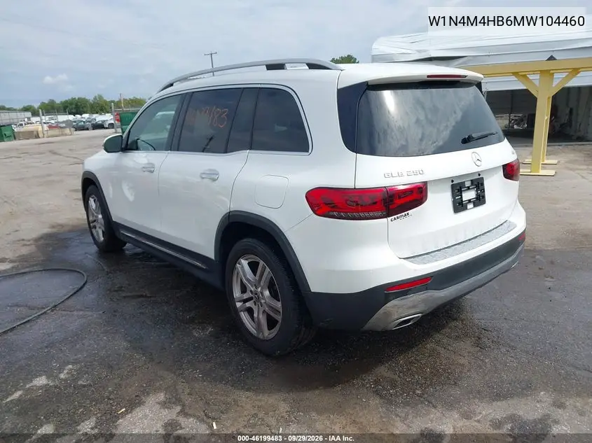 2021 MERCEDES GLB VIN W1N4M4HB6MW104460 — фото 3