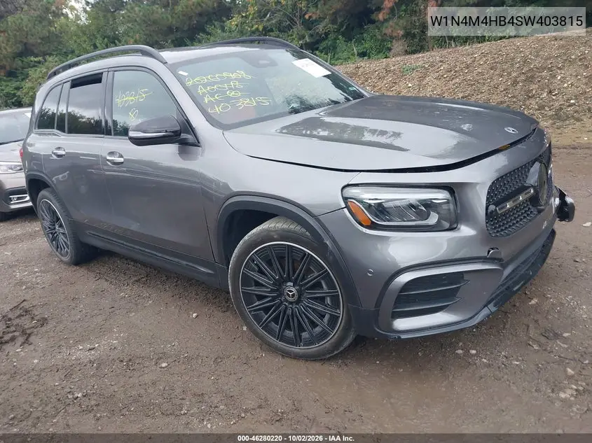 MERCEDES GLB 2025, VIN W1N4M4HB4SW403815