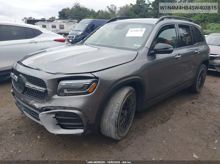 2025 MERCEDES GLB VIN W1N4M4HB4SW403815 — фото 2