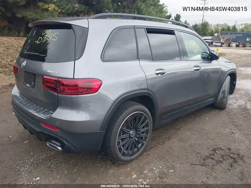2025 MERCEDES GLB VIN W1N4M4HB4SW403815 — фото 4