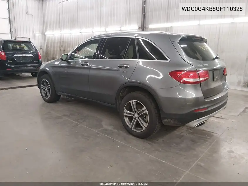 2016 MERCEDES GLC VIN WDC0G4KB8GF110328 — фото 3