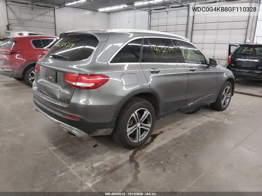 2016 MERCEDES GLC VIN WDC0G4KB8GF110328 — фото 4
