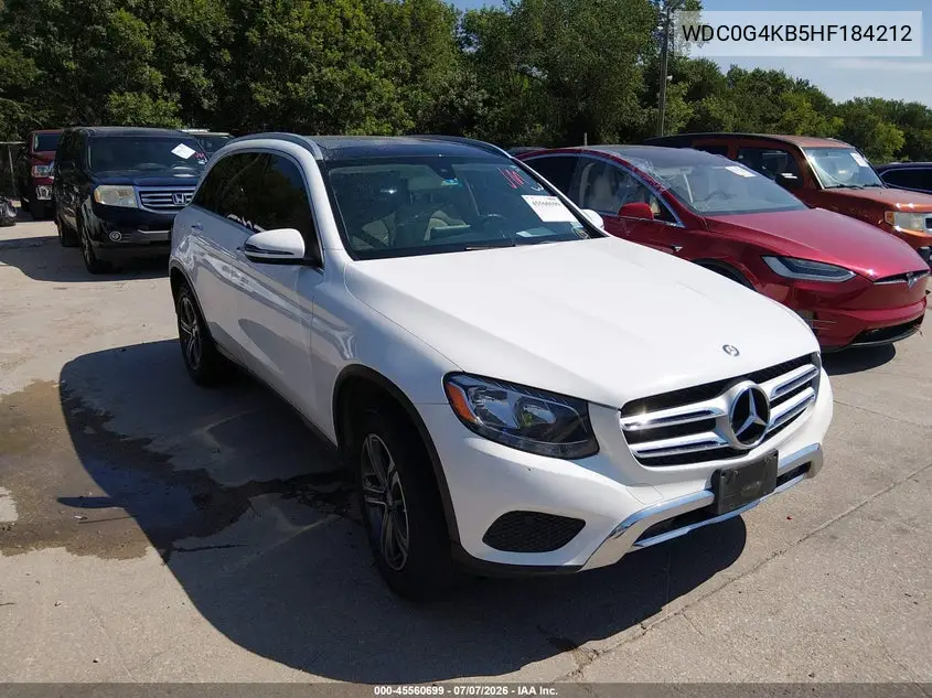 MERCEDES GLC 2017, VIN WDC0G4KB5HF184212