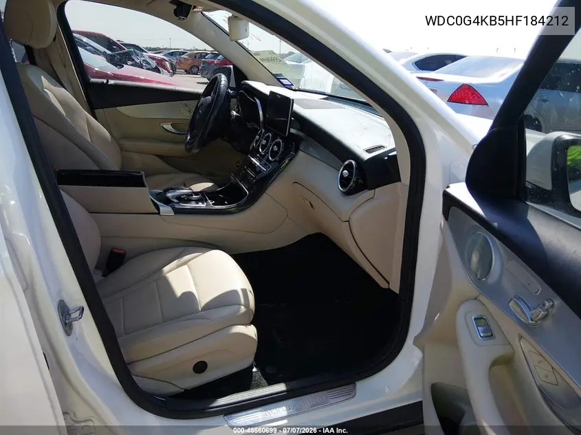 2017 MERCEDES GLC VIN WDC0G4KB5HF184212 — фото 5