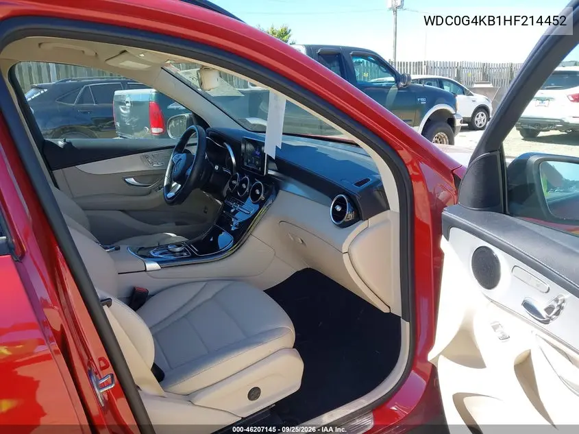 2017 MERCEDES GLC VIN WDC0G4KB1HF214452 — фото 5