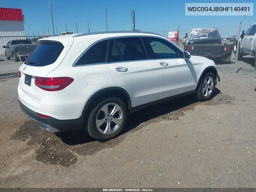 2017 MERCEDES GLC VIN WDC0G4JB0HF140491 — фото 4
