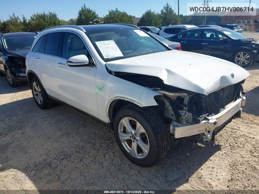 MERCEDES GLC 2017, VIN WDC0G4JB7HV006714