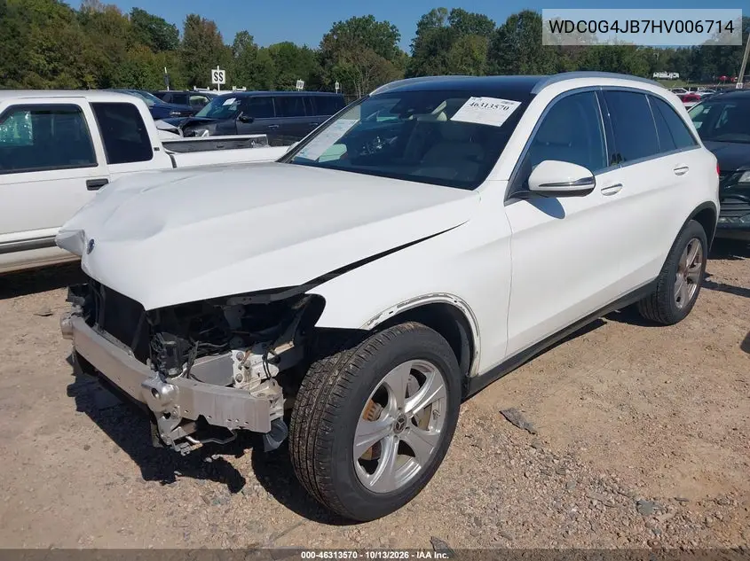 2017 MERCEDES GLC VIN WDC0G4JB7HV006714 — фото 2