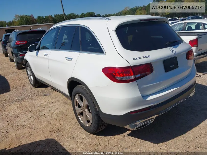 2017 MERCEDES GLC VIN WDC0G4JB7HV006714 — фото 3