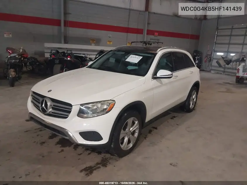 2017 MERCEDES GLC VIN WDC0G4KB5HF141439 — фото 2