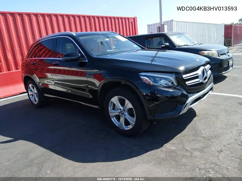 MERCEDES GLC 2017, VIN WDC0G4KB3HV013593