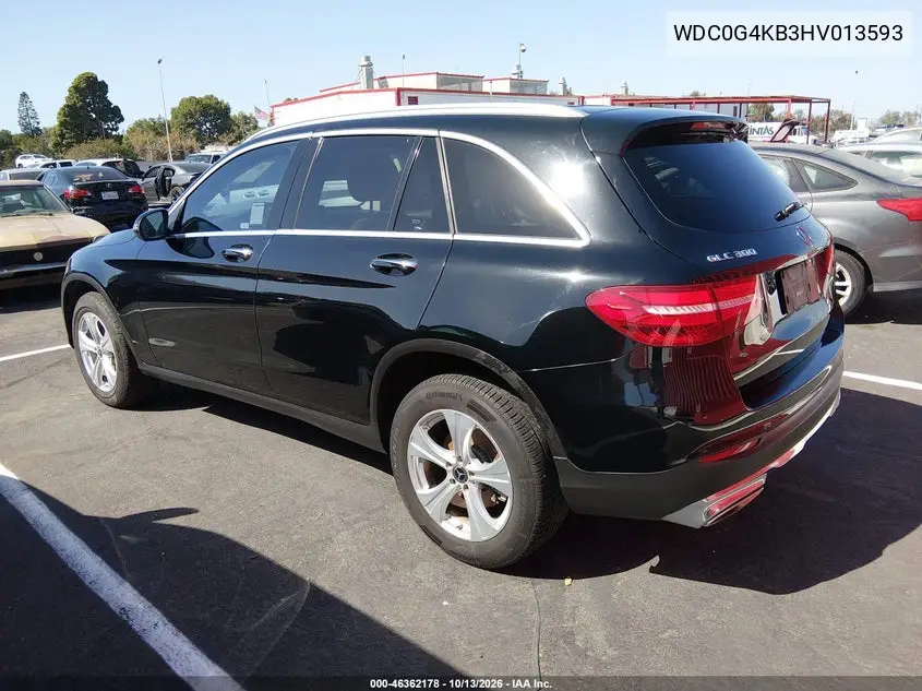2017 MERCEDES GLC VIN WDC0G4KB3HV013593 — фото 3