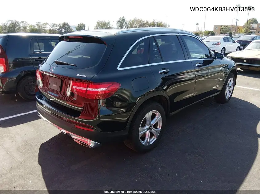 2017 MERCEDES GLC VIN WDC0G4KB3HV013593 — фото 4