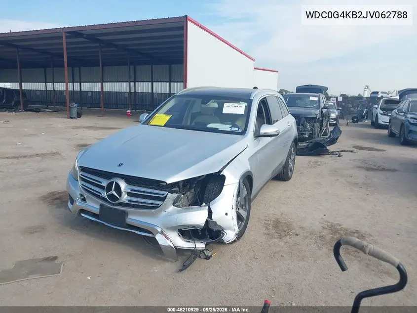 2018 MERCEDES GLC VIN WDC0G4KB2JV062788 — фото 2