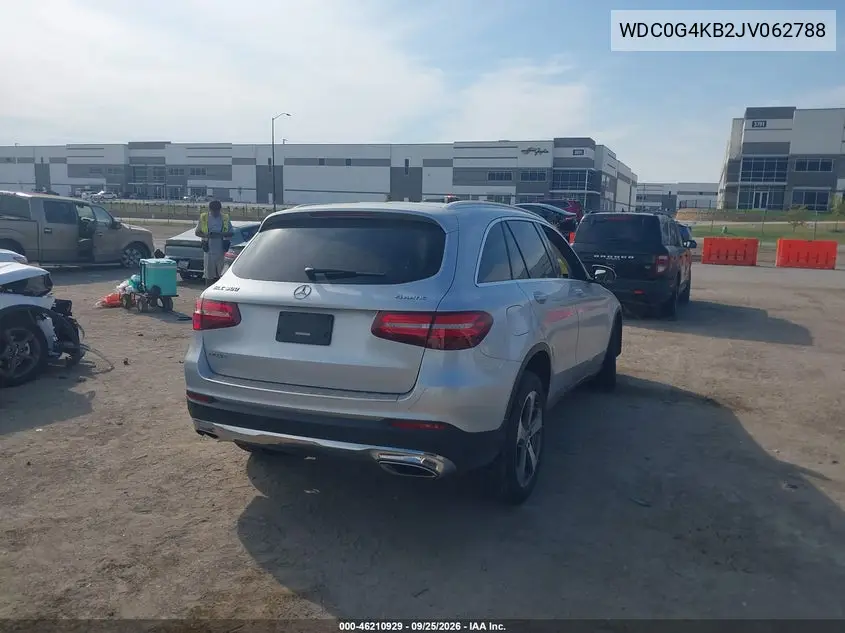 2018 MERCEDES GLC VIN WDC0G4KB2JV062788 — фото 4