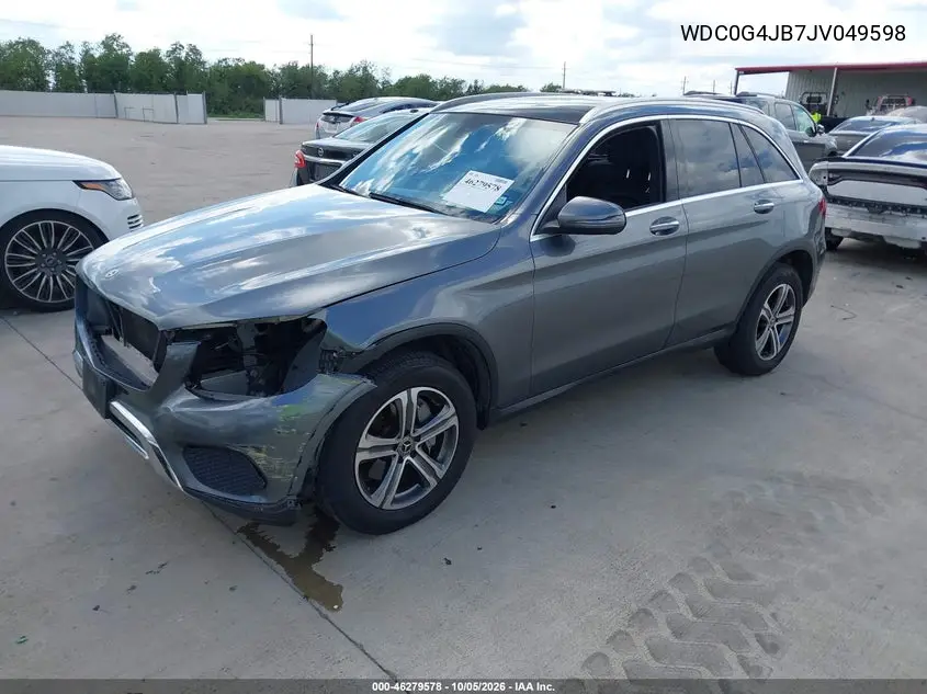 2018 MERCEDES GLC VIN WDC0G4JB7JV049598 — фото 2