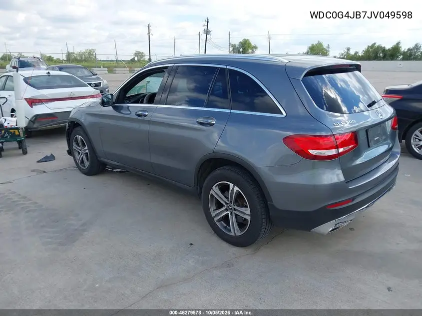 2018 MERCEDES GLC VIN WDC0G4JB7JV049598 — фото 3