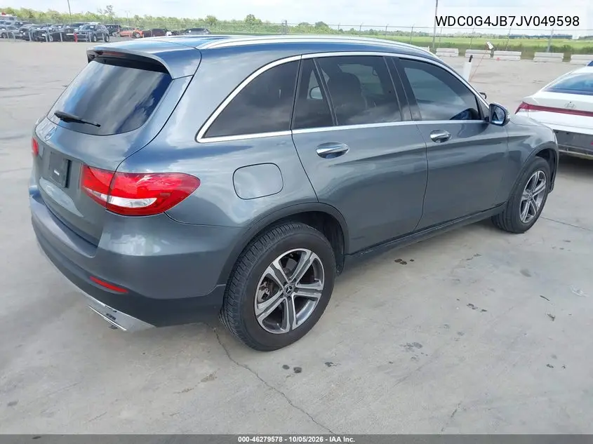 2018 MERCEDES GLC VIN WDC0G4JB7JV049598 — фото 4