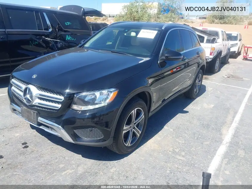 2018 MERCEDES GLC VIN WDC0G4JB2JV040131 — фото 2