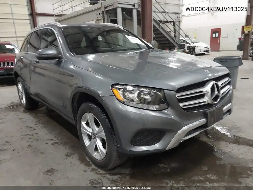 MERCEDES GLC 2018, VIN WDC0G4KB9JV113025