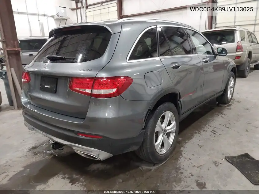 2018 MERCEDES GLC VIN WDC0G4KB9JV113025 — фото 4