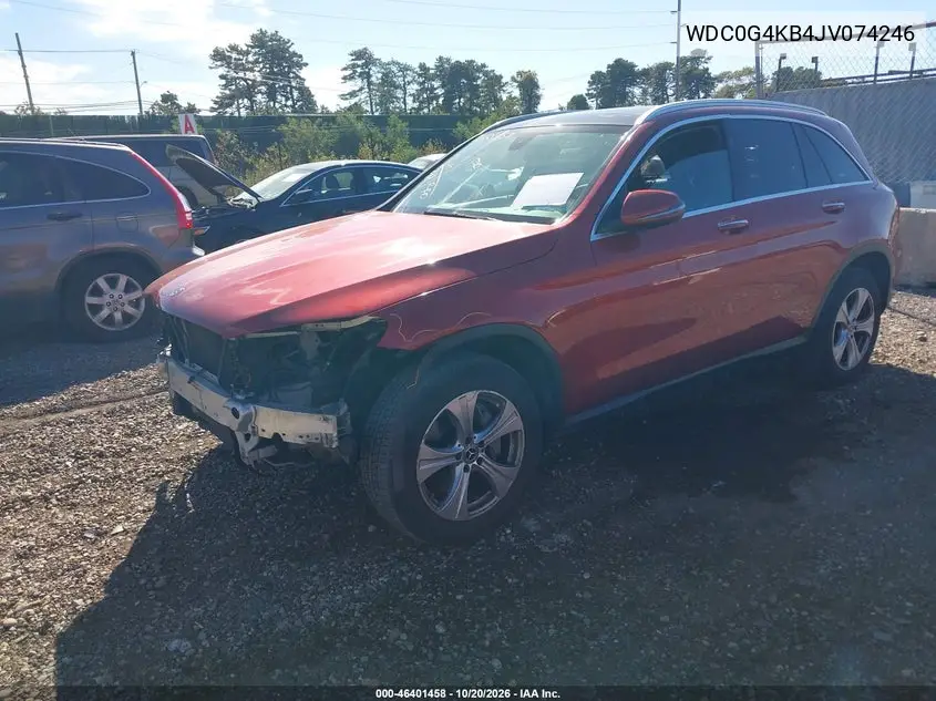 2018 MERCEDES GLC VIN WDC0G4KB4JV074246 — фото 2