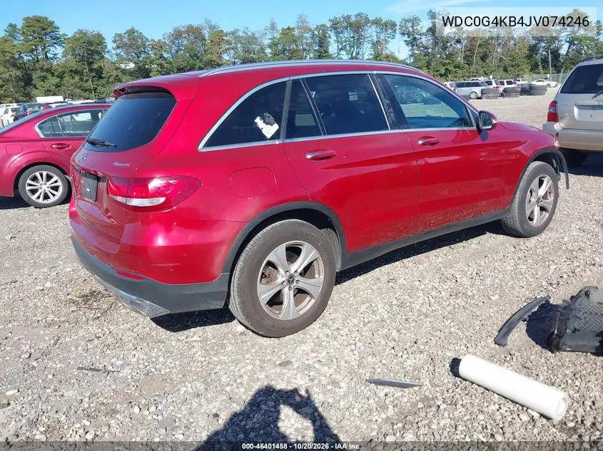 2018 MERCEDES GLC VIN WDC0G4KB4JV074246 — фото 4