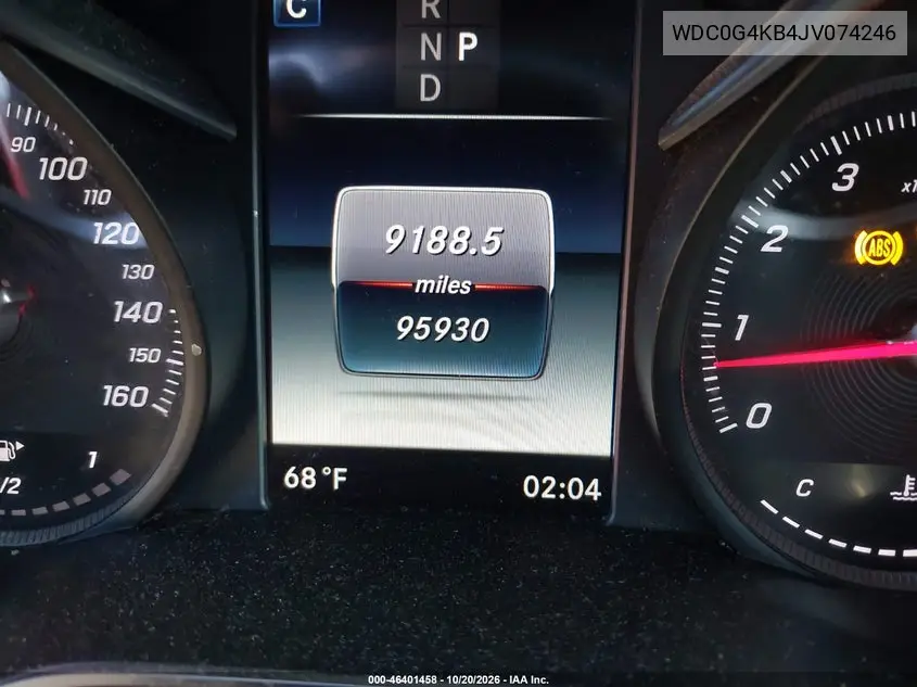 2018 MERCEDES GLC VIN WDC0G4KB4JV074246 — фото 7