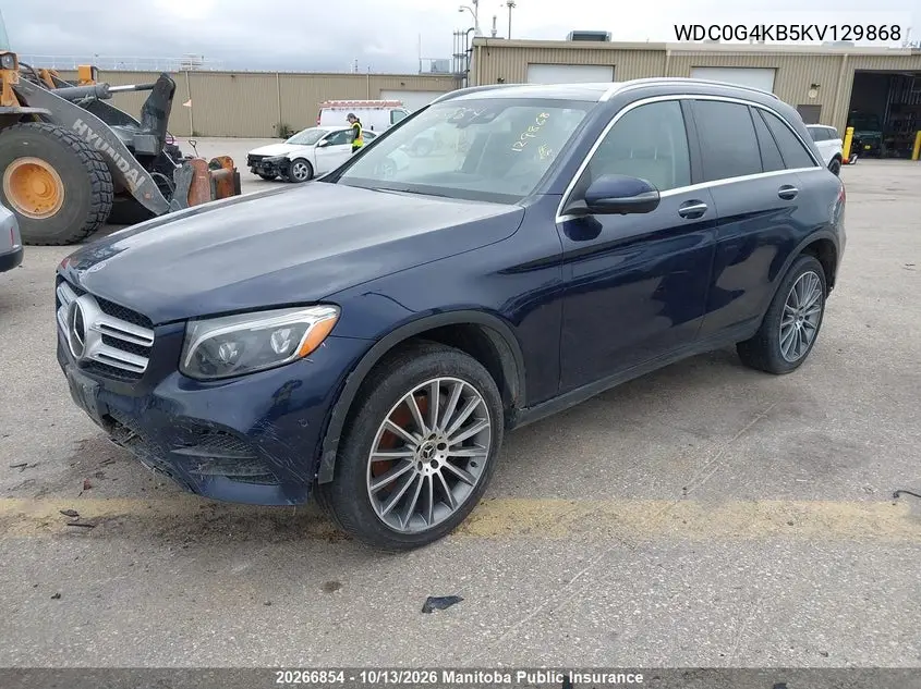 2019 MERCEDES GLC VIN WDC0G4KB5KV129868 — фото 2