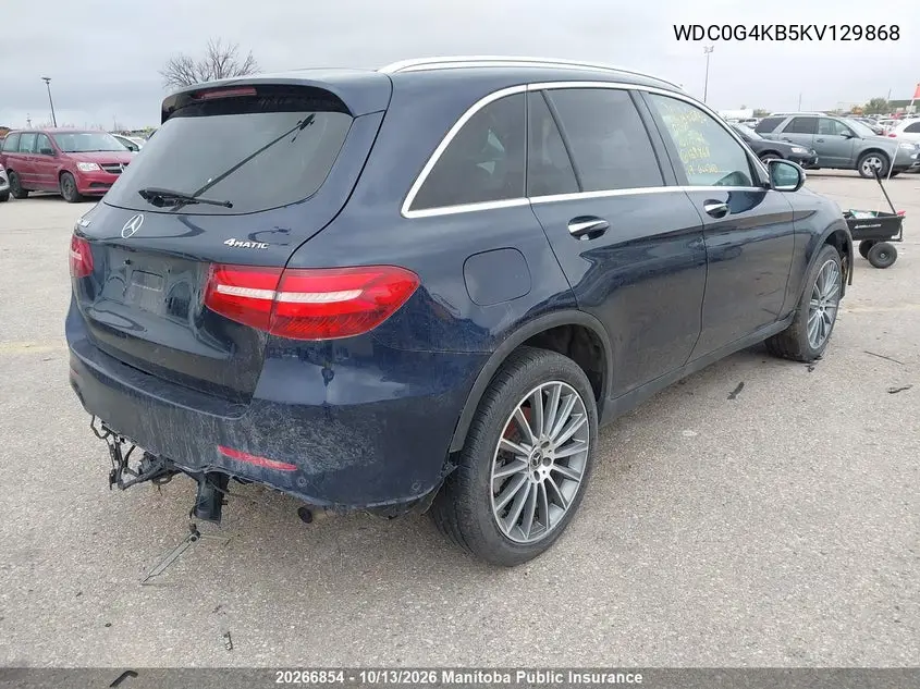 2019 MERCEDES GLC VIN WDC0G4KB5KV129868 — фото 4