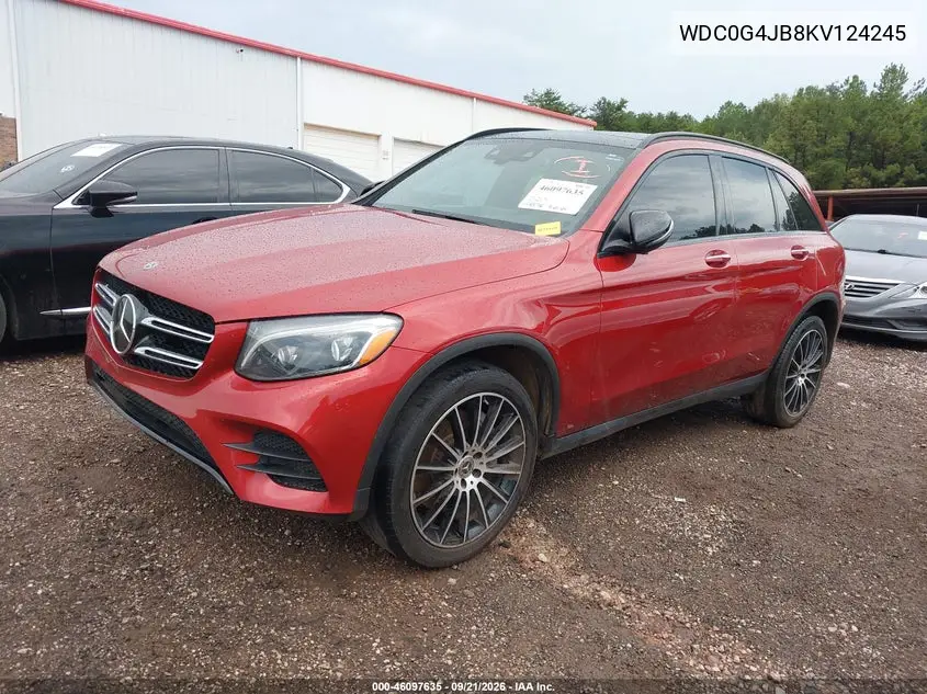 2019 MERCEDES GLC VIN WDC0G4JB8KV124245 — фото 2