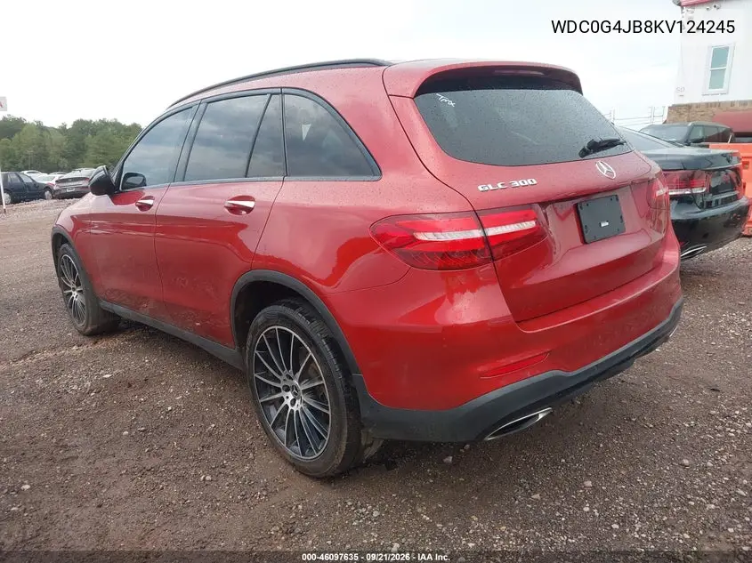 2019 MERCEDES GLC VIN WDC0G4JB8KV124245 — фото 3