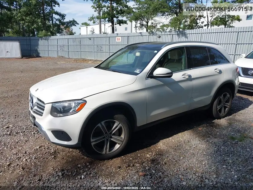 2019 MERCEDES GLC VIN WDC0G4KB0KF566915 — фото 2
